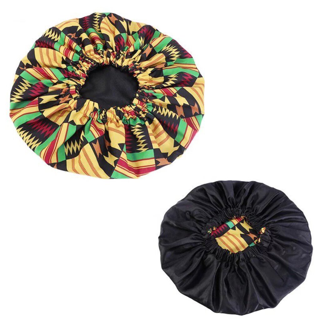 African Print Colorful Bonnet