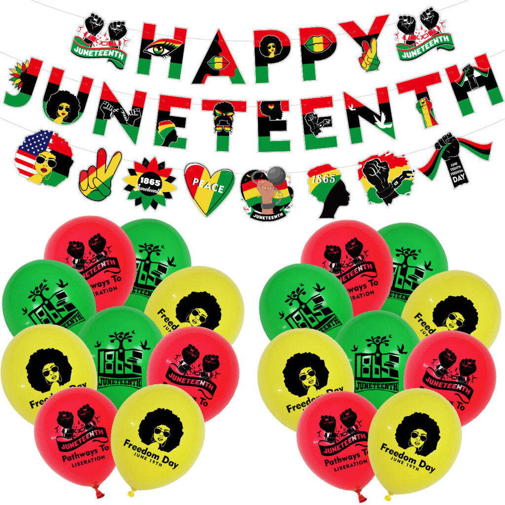 Happy Juneteeth Day Party Decorations